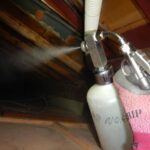 1階天井裏 薬剤による殺虫処理