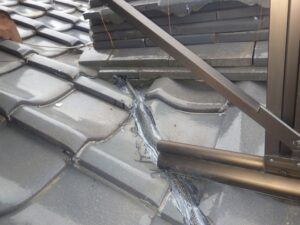谷樋 侵入防止施工完了