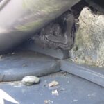 屋根重なり 侵入防止完了