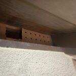 2階軒先面戸 侵入箇所
