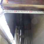 建物外周 庇隙間施工前