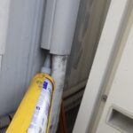 エアコンダクト隙間 コーキング処理(侵入防止施工)